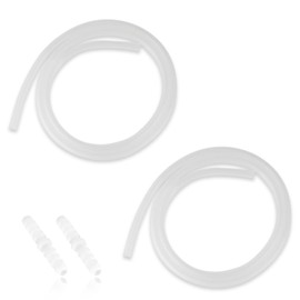 2-Pack Drain Hose Extension for Nugget & Opal Ice Maker, 1/4'' ID and 3.6 Feet Drain Hose Extension for Nugget Ice Maker, Ice Maker Hose Replacement Made for Nugget Accessories