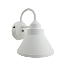 Solus WM-S81V-WH-S Outdoor Wall Mount Security Lighting Fixture, Includes Photocell and Motion Sensor, 9" x 9" x 13", White