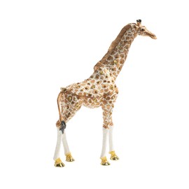 FJ FENGZHIJIE Giraffe Figurine Home Décor Accents Trinket Jewelry Box, Hand-Painted Hinged Animal Trinket Box, Elegant Home Décor & Unique Gift for Animal Lovers