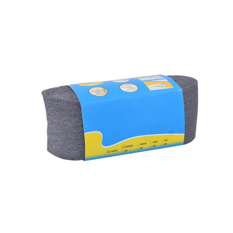 1X Grade 0000 Steel Wire Wool 3.3m for Polishing Cleaning