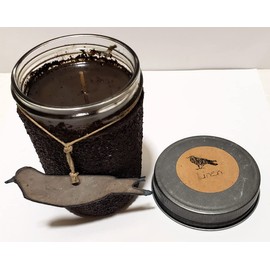 Black Crow 8oz Linen Jar Candle Early Settlers Collection 40-50hr Burn Time Amazing Scent Throw That Lingers (Clean Laundry)