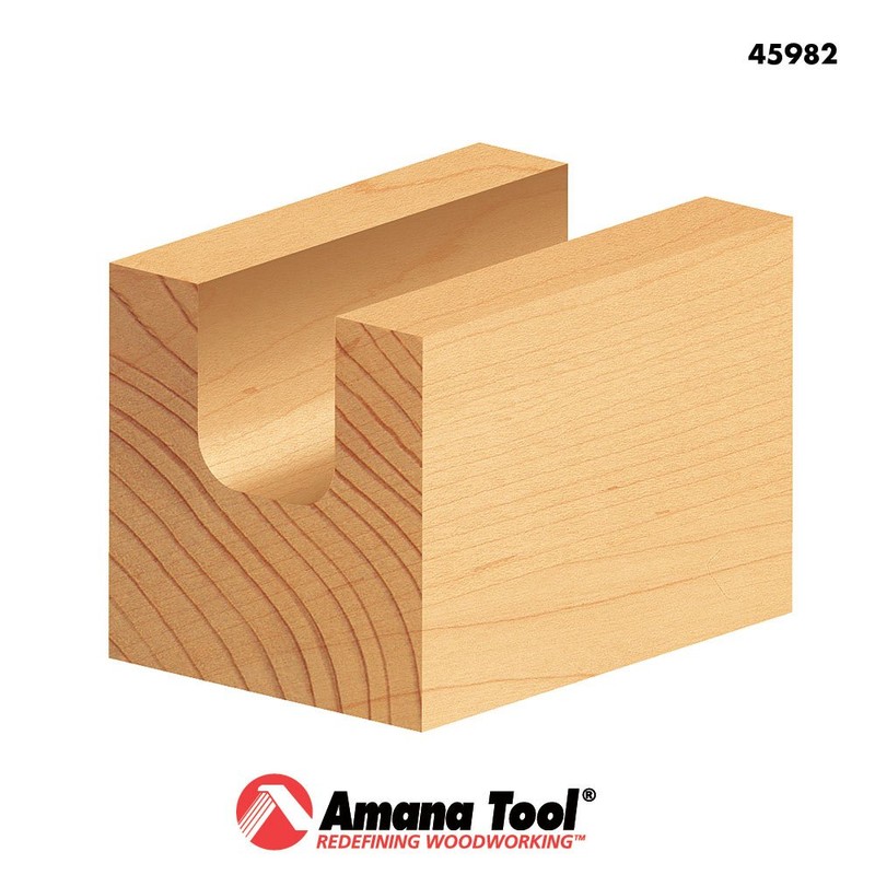 Amana Tool Bowl and Tray Plunge Router Bit, Carbide-Tipped, for