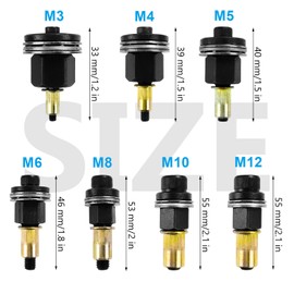 Rivet Nut Pliers Set for M3, M4, M5, M6, M8, M10, M12 Rivet Nut Tool, for Rivet Nut Tool Manual Riveting Machine, Set of 7