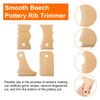 sourcing map 4pcs Pottery Ribs Trimming Tools Pottery Profile Rib