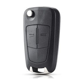 Car Remote Key Shell Case Flip Key Replacement Compatible with O-pel A-stra V-ectra S-ignum V-auxhall A-stra H C-orsa D V-ectra C Z-afira with Uncut Blade (2 Buttons)