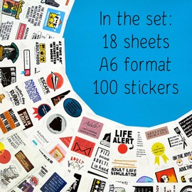 BulbaCraft 100Pcs Funny Adulting Stickers, Adulting is Hard Stickers, Funny Stickers for Adults, Adult Reward Stickers, Funny Gifts for Adults, Gag Gifts for Adults, Funny Adult Gifts