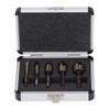 5 Pcs Countersink Drill Bit 1/4in 3/8in 1/2in 5/8in 3/4in
