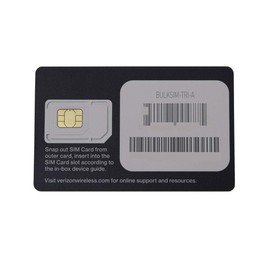 Verizon Wireless 4G LTE SIM Card - All 3 Sizes (3-in-1), Nano/Micro/Standard Sizes (4FF / 3FF / 2FF)