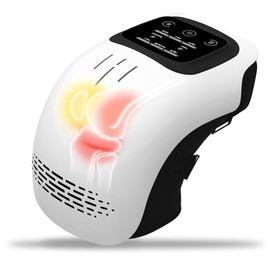 1 Piece Portable Comfort Electric Knee Massager Rechargeable Knee Massage Machine, Personal Care Appliances Gifts for Black Friday Gifts and Christmas:_Super Recommend【White With Small Portable Bag】