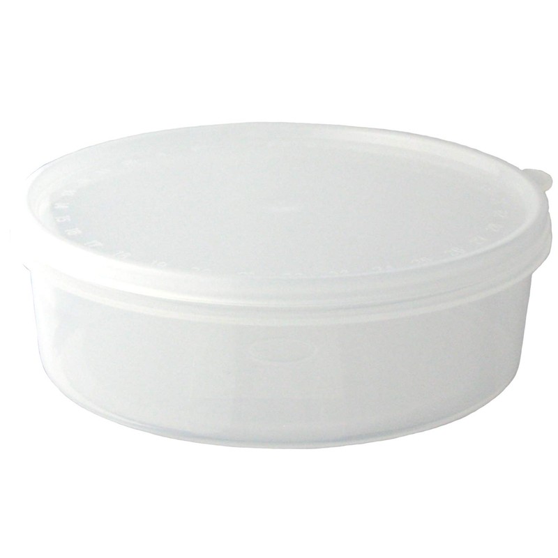 Nagao Storage Containers, Round Polypropylene, Shallow Type, 6.8 fl oz