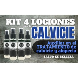 Kit de 4 Lociones JYE auxiliar para el tratamiento de Calvicie