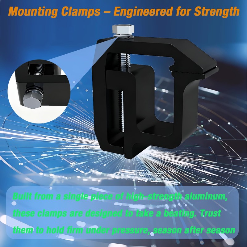 iFJF Mounting Clamps Truck Caps Camper Shell Clamps Replacement for