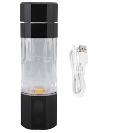 Hydrogen Water Bottle with Colorful Lights Platinum Titanium Electrode 2 Gears 2 Concentrations Anti Leakage Portable Hydrogen Water Generator Black