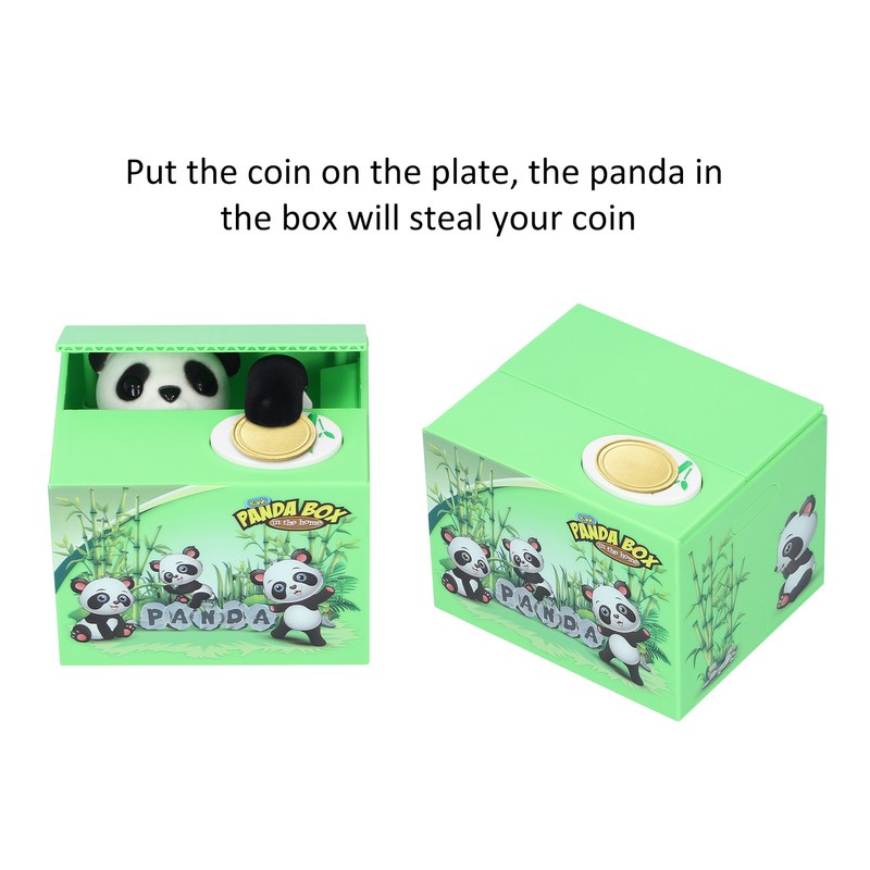 Piggy Bank Puppy Cute Steal Money Panda Children Animal Electric