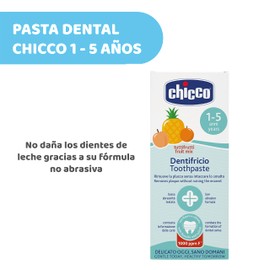 Chicco Zahnpasta für Kinder Alle, geringe Schleifkraft, mit Betain und Vitamin E, gegen die Kariesbildung und entfernt Plaque, 12+ Monate - 50 ml