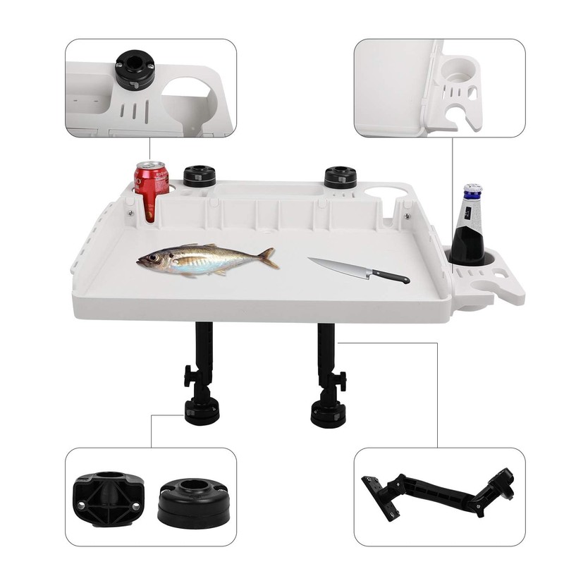 HITORHIKE Bait Board Set with Mounts and Extenders White Cutting