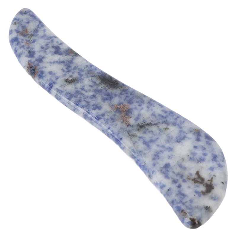 Portable Gua Sha Board Blue Jade Stone Facial Gua Sha