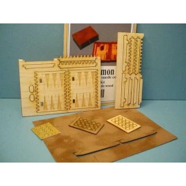 Dragonfly Int'l Miniature Backgammon Game Kit #TY112  Dragonfly Int'l 1/12