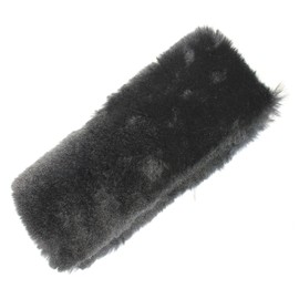 VViViD Black Faux Sheepskin Seat-Belt Shoulder Pad 9 Inch Comfort Cuff (1 Pack)