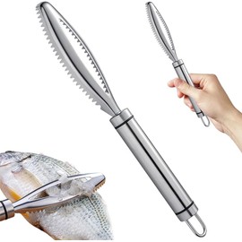 Stainless Steel Fish Scale Remover, Perfect for Kitchen Fish Skin Cleaning Peeler & Scraper