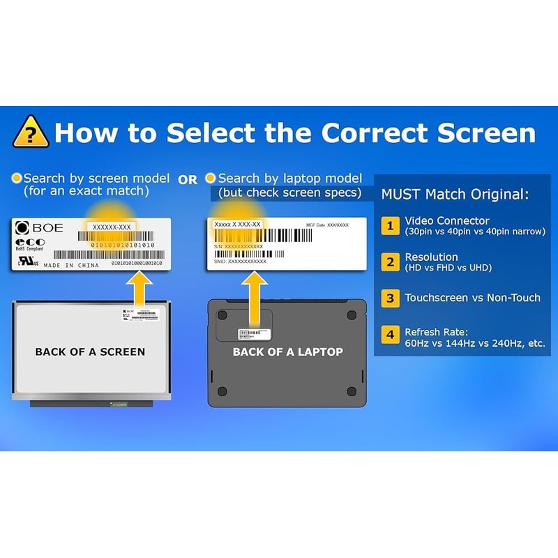 SCREENARAMA New Screen Replacement for ASUS ROG GL552V GL552VL GL552VW