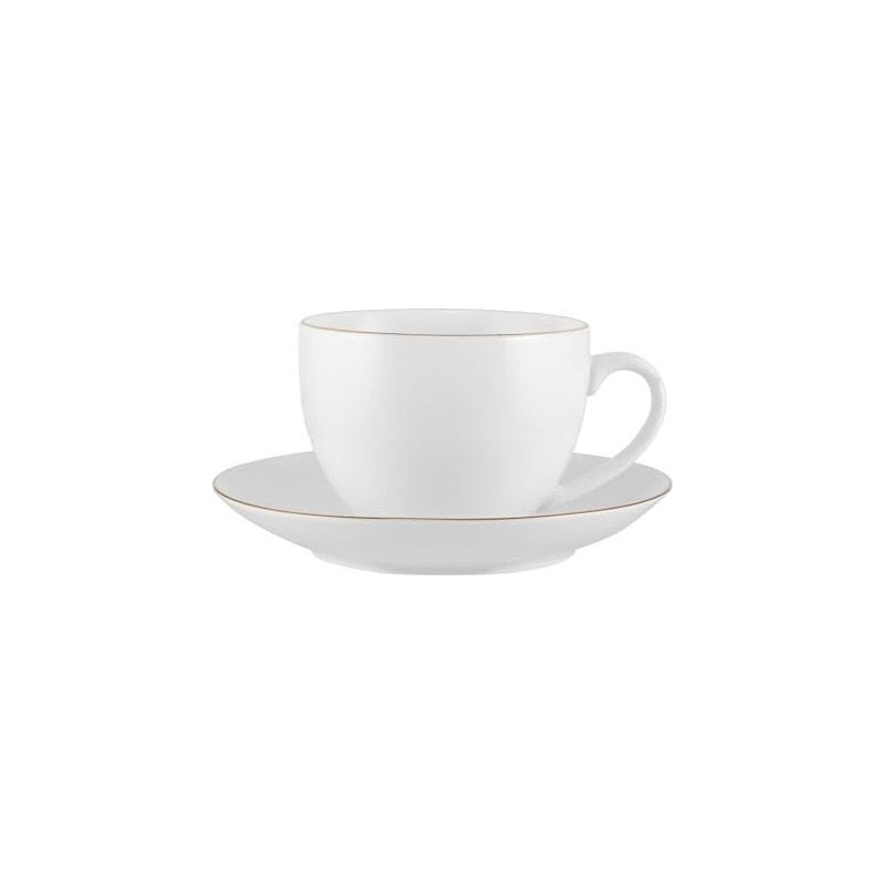 Maxwell & Williams White Gold Cup & Saucer 260ML Gold