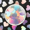 Iridescent-Disco Valentines-Day Party-Decorations Heart Confetti - 300pcs Wedding Birthday Dining