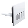 SPARES2GO Luxury Concealed Toilet Cistern Flush Plate Kit for Wall