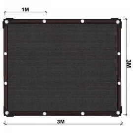 96% Shading Rate Black Sun Block Shade Net, 2 x 3 m Breathable Sun Block Shade Net, Shade Net, UV-Resistant, Shade Cloth for Outdoor Balcony
