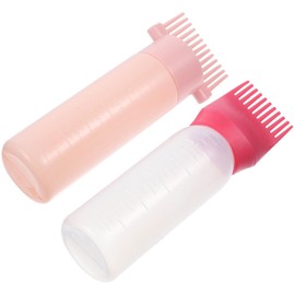 FOMIYES 2pcs Scalp Oil Applicator Oil Dispenser for Hair Oil Applicator for Hair Root Comb Applicator Bottle for Hair Oil Pink Hair Dye Hair Bottle Applicator Pomade Comb Hair Care