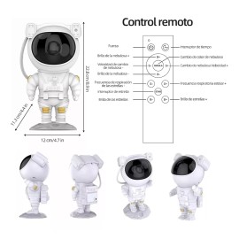 KFMX Proyector De Estrella Galaxia Astronautas Lampara De Noche