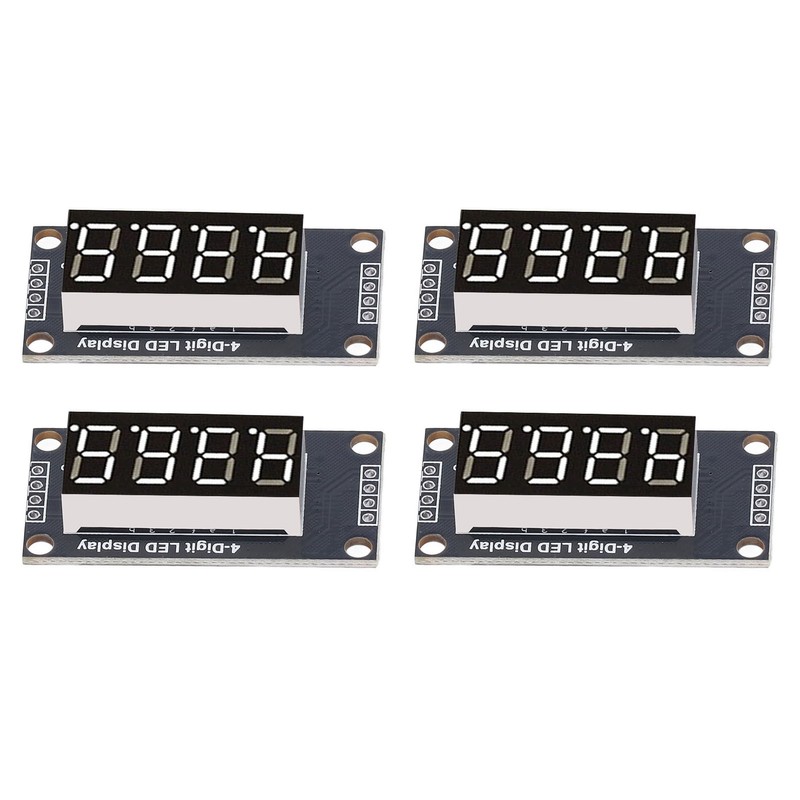 4 Sets Digital Tube Display Module LED 4 Digit 7