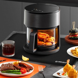 Pack of 2 Heat Resistant Underlay, Heat Resistant Mat for Air Fryer, Fireproof Underlay for Kitchen Worktops, Worktop Protection, Non-Slip and Waterproof (45 x 35 cm)