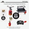 CAMPINGMOON Camping Grill Propane Gas Stove Adapter, Input: EN417 Lindal