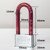 Long PadlockLong Shackle Padlock Outdoor Use Heavy Duty Combination Padlocks