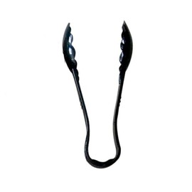 A-to-Z Supply PLSGTG006BK Serving Tongs, 6", Scallop, Dishwasher Safe, Polycarbonate, Black, NSF