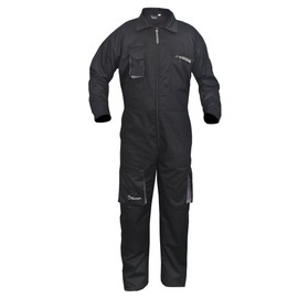 Work Wear Men's Overalls Boiler Suit Coveralls Garage Overalls Mechanics Boilersuit 4 Colours (3XL, BLACK)