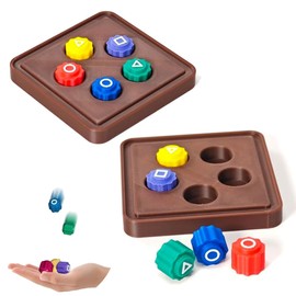 2 Packs Gonggi Korean Traditional Play Game, Korean Folk Game Set, Stone Catching Game Double-Sided Korean, Jebi chagi, Biseokchigi, Family Travel Games