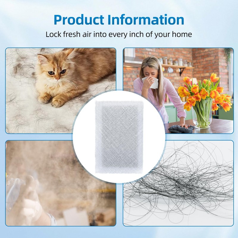 PZHARQG 16x25 Replacement Filter Pads Compatible with SolaceAir Pristine Dynamic