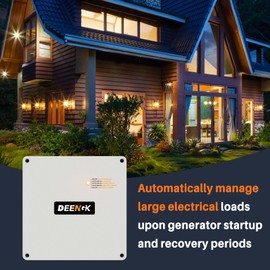 DEENGK Smart Management Module 50 Amp, Compatible with Generac 7000 Load Manager, SMM 50A Load Management Device, Protects Generator from Overload, Gray