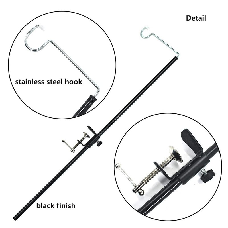 QZATTCAEN Camping Lantern Stand Folding Lamp Stand Camping Light Hanging