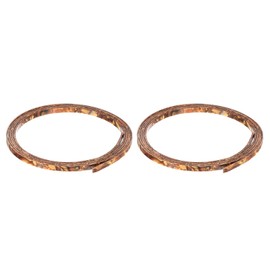 MECCANIXITY 2 Pcs Plastic Binding Purfling Strip 1650x5x1.5mm Guitar Binding Edge Trim for Acoustic Classical Guitar Parts Accessories Light Brown