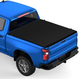 GarveeTech Soft Roll-up Truck Bed Tonneau Cover Compatible with 2004-2024 Ford F150 | 5.5Ft Fleetside Bed