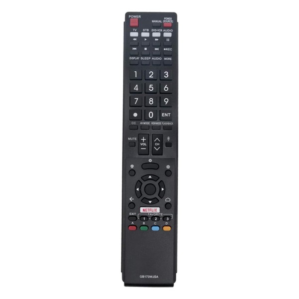 GB173WJSA Replacement Remote Control fit for Sharp LC-60UE30U LC-70UC30U LC-70UE30U