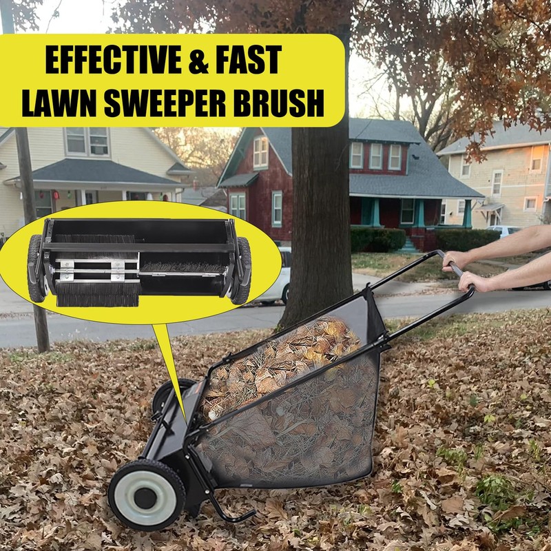 EAGWON 12.2" Lawn Sweeper Brush Replacement for 26" Lawn &