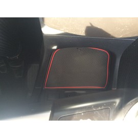 KINMEI (kinmei) Toyota Prius Alpha 40 Series 7 Person Ride Exclusive Design Red Interior Door Pocket Mat Drink Holder Slip Non-Slip Storage Space Protection Rubber Matte Prius Alpha toyotaa7 – R