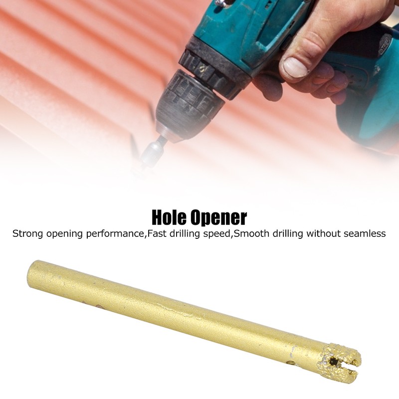 20PCs Hand Electric Drill Bit Brazing Hole Opener Gold 6mm