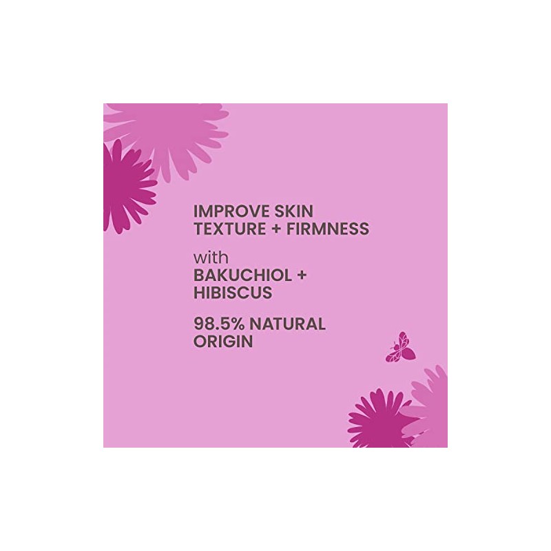 Burt's Bees Firming Booster Serum, Bkuchiol and Hibiscus, 1 Ounce