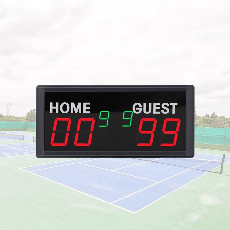 Portable Electronic Scoreboard, LED Digital Score Keeper with Remote, 1.8in