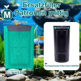 6 Packs Carbon Filter Cartridges for EasyCrystal Filter Set C250/300, Replacement Filter Cartridges for EasyCrystal, for Quick and Clean Filter Change (6 Pack)